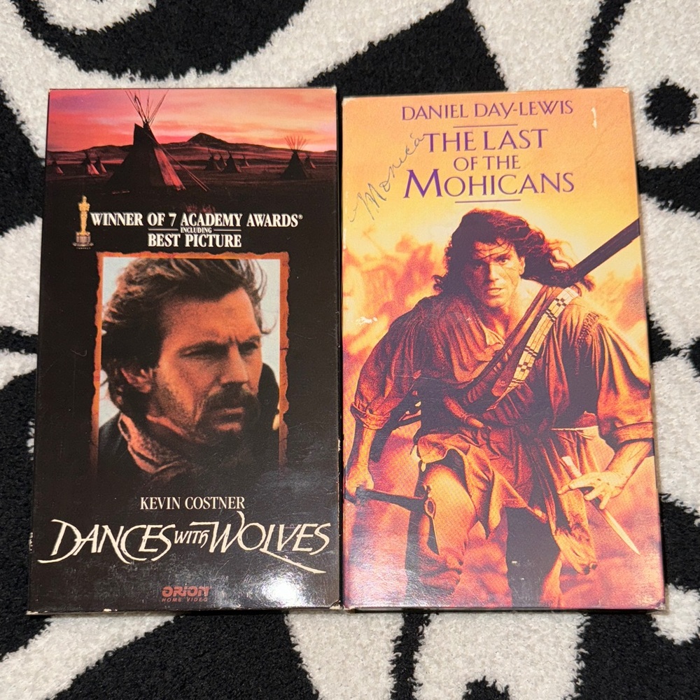 Dances with Wolves and The Last of the Mohicans VHS Set